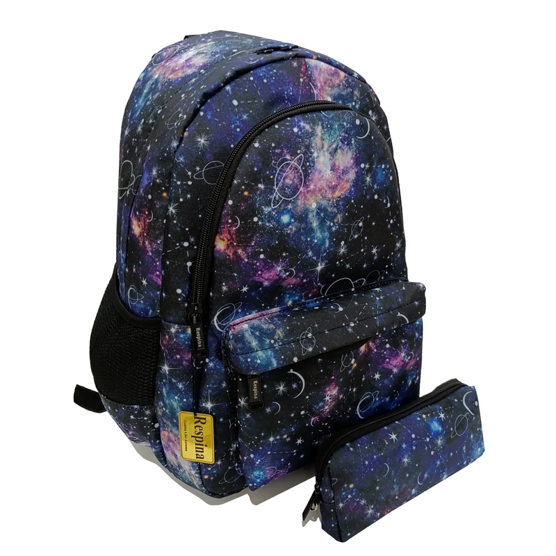 عکس شماره 13 : کوله پشتی رسپینا مدل کهکشان زحل به همراه جامدادی