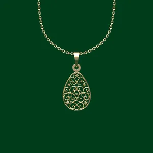گردنبند طلا 18 عیار زنانه مدوپد مدل هندسی کد EE2-1-1024