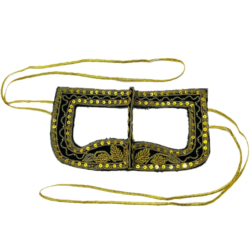 برقع دست دوز زنانه گالری لچک نگومی مدل گلابتون دوزی