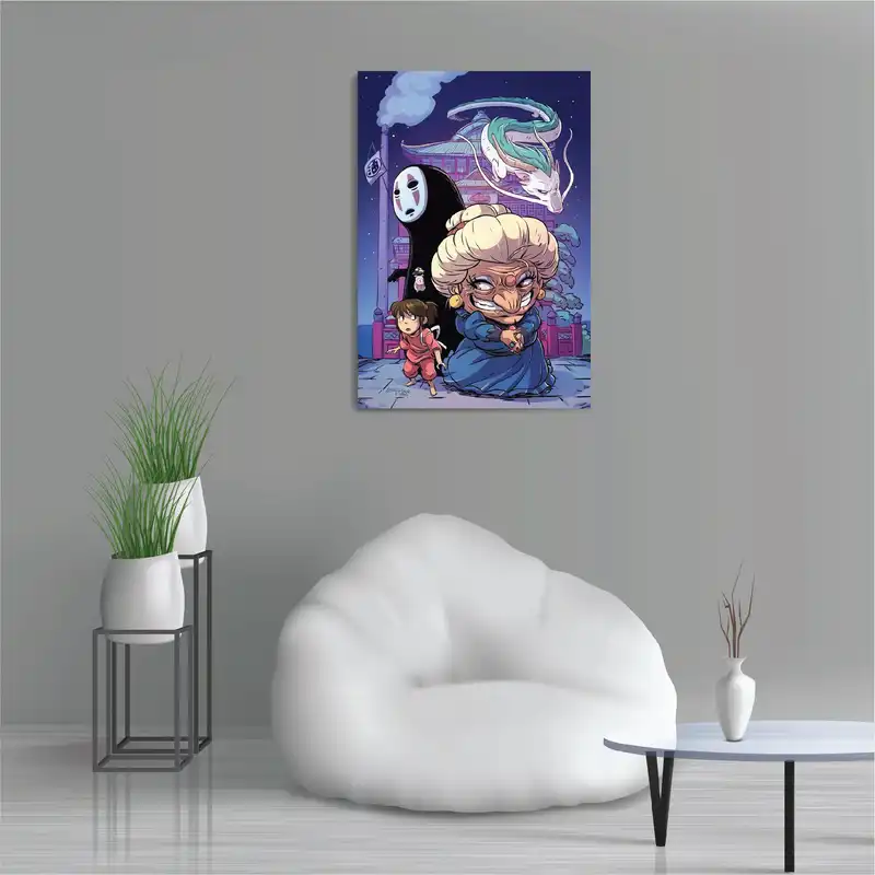 پوستر طرح انیمه میازاکی شهر اشباح مدل M0640