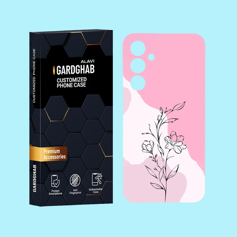 کاور گارد قاب علوی مدل گل مناسب برای گوشی موبایل سامسونگ Galaxy A55