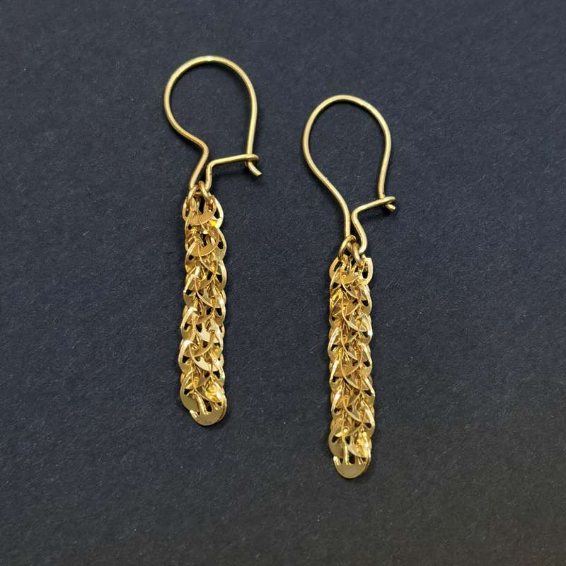 گوشواره نقره زنانه مدل 24k رویا Go15 گوشواره نقره زنانه مدل 24k رویا Go15