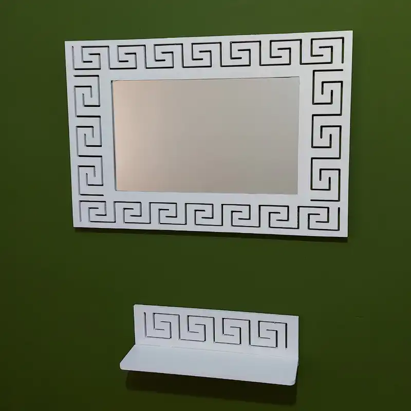 آینه خونه خاص مدل Versace به همراه شلف دیواری