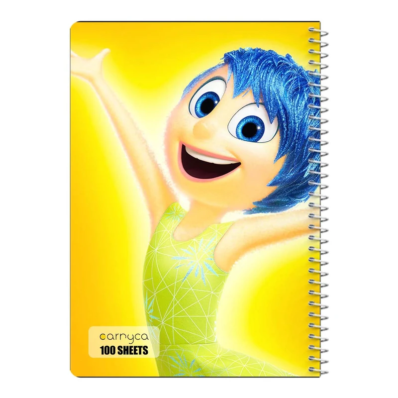 دفتر مشق 100 برگ سیمی کارنیکا طرح درون و بیرون Inside Out کد 31864