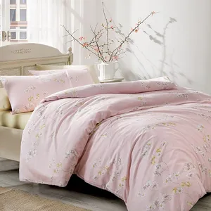 سرویس ملحفه انگلیش هوم مدل Pure Fleur دو نفره 3 تکه