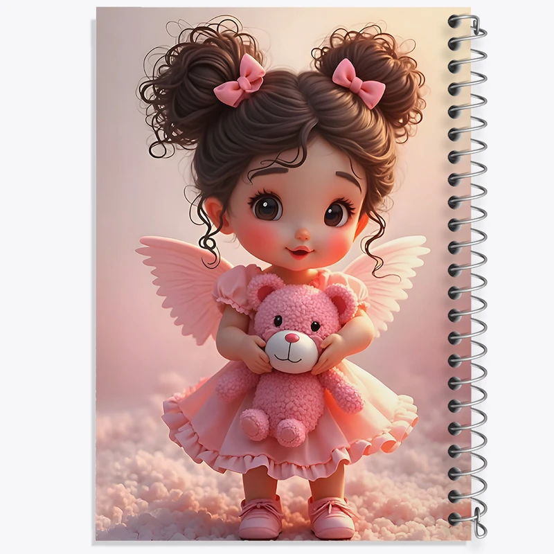 دفتر لیست خرید 50 برگ خندالو طرح دخترانه کیوت کد F6695