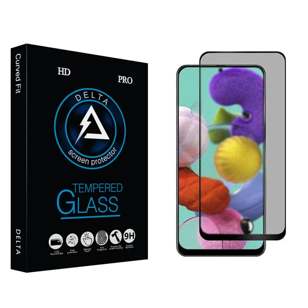 محافظ صفحه نمایش حریم شخصی دلتا مدل HD مناسب برای گوشی موبایل سامسونگ Galaxy A51