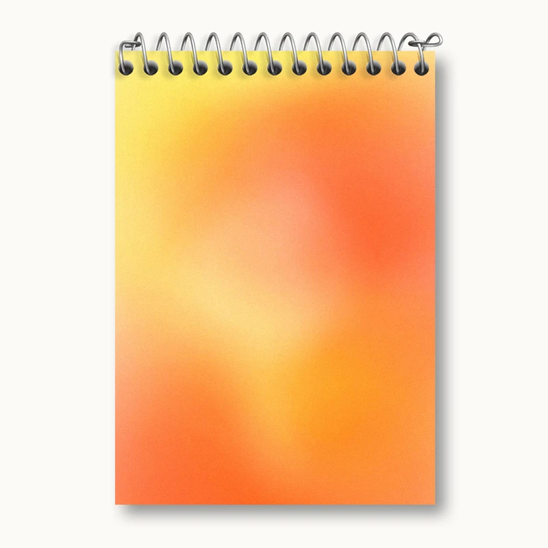 دفتر یادداشت 50 برگ خندالو طرح آبرنگی کد N2769