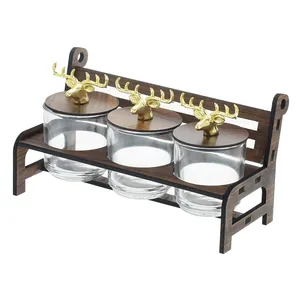 ست جا ادویه ۴ پارچه مدل نیمکت کد ۰۱۰۶۶