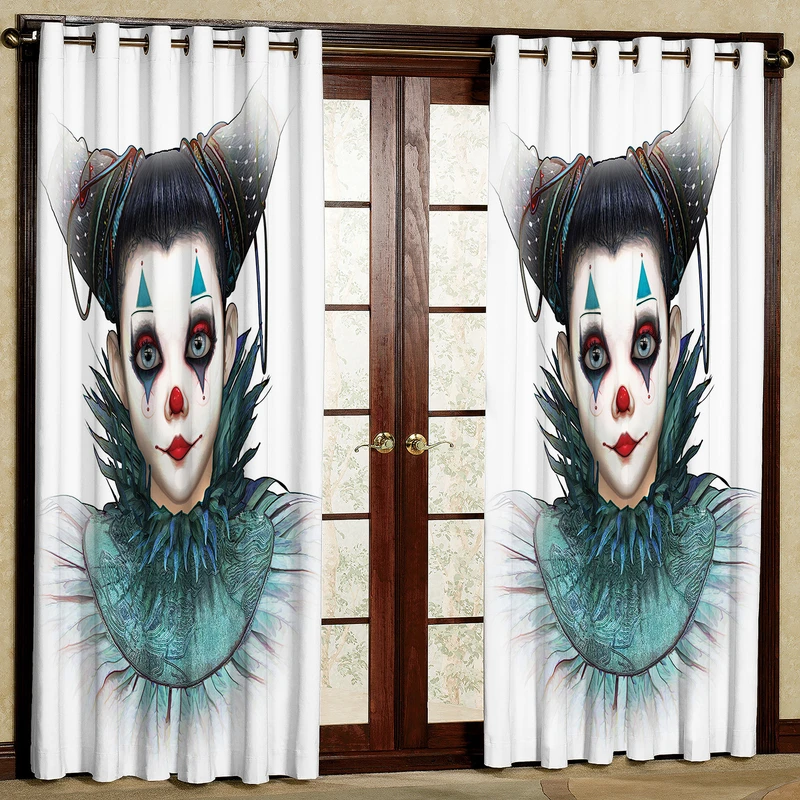 پرده مدل دلقک مخمل پانچی کد 2083 سایز 200x140 سانتی متر