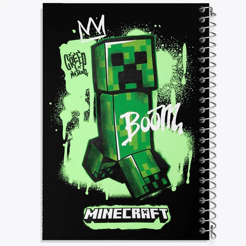 دفتر نقاشی 50 برگ خندالو طرح ماینکرافت (Minecraft) کد F1216