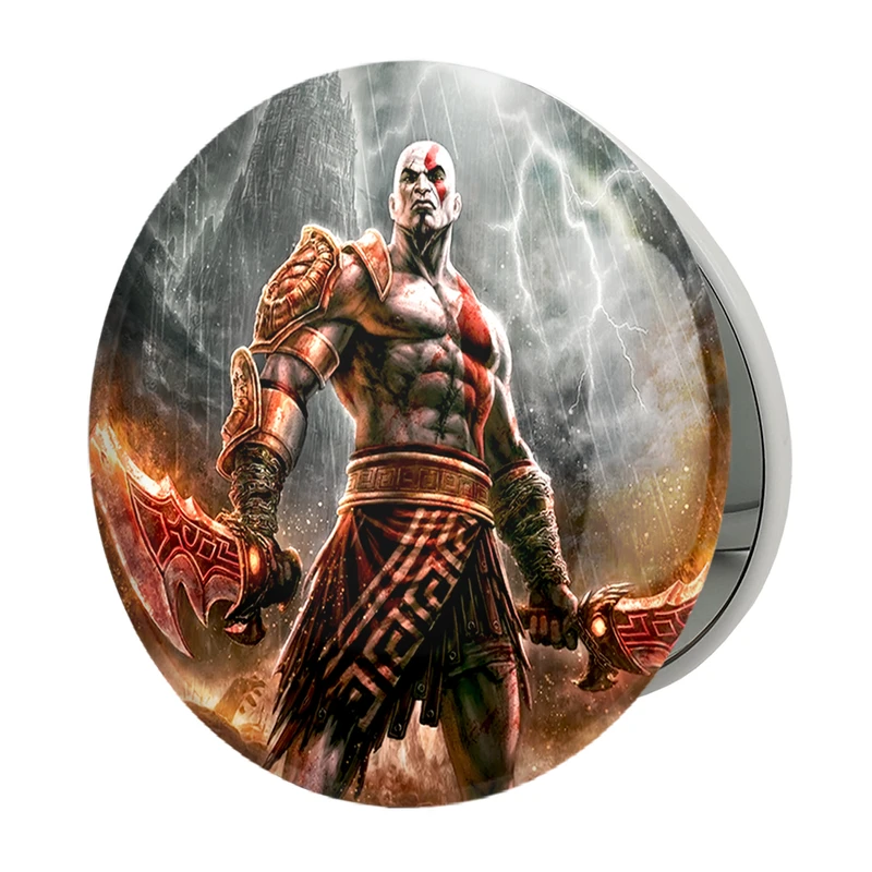 آینه جیبی خندالو طرح خدای جنگ God Of War مدل تاشو کد 4853 