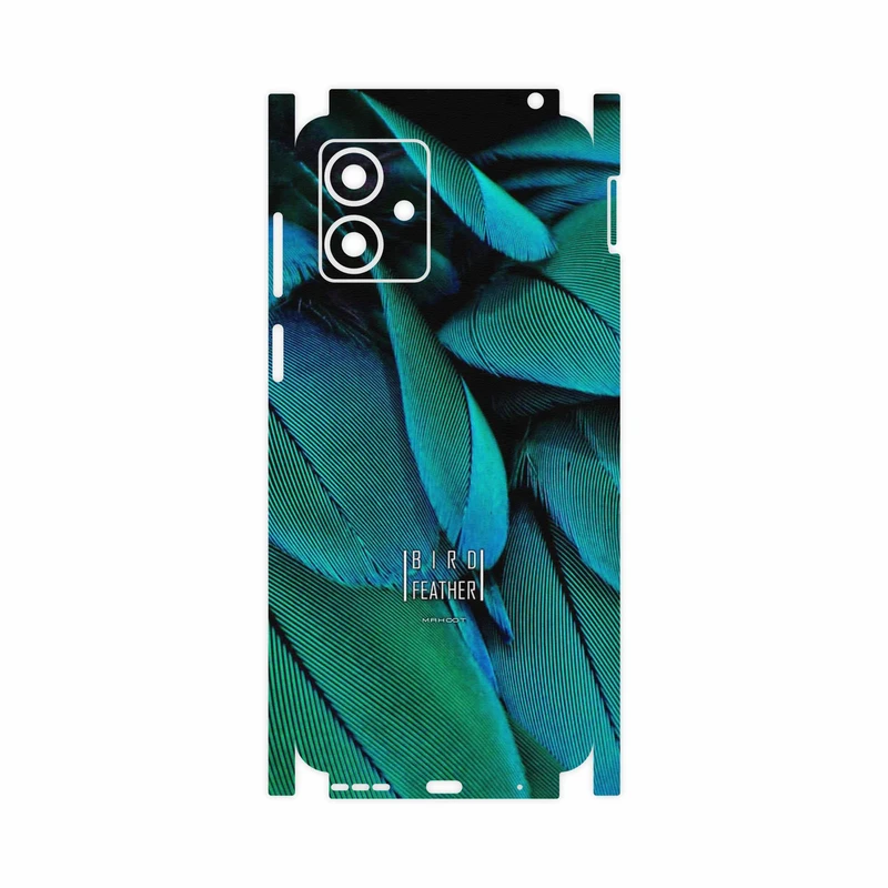 برچسب پوششی ماهوت مدل Green Feather-FullSkin مناسب برای گوشی موبایل موتورولا Moto G14