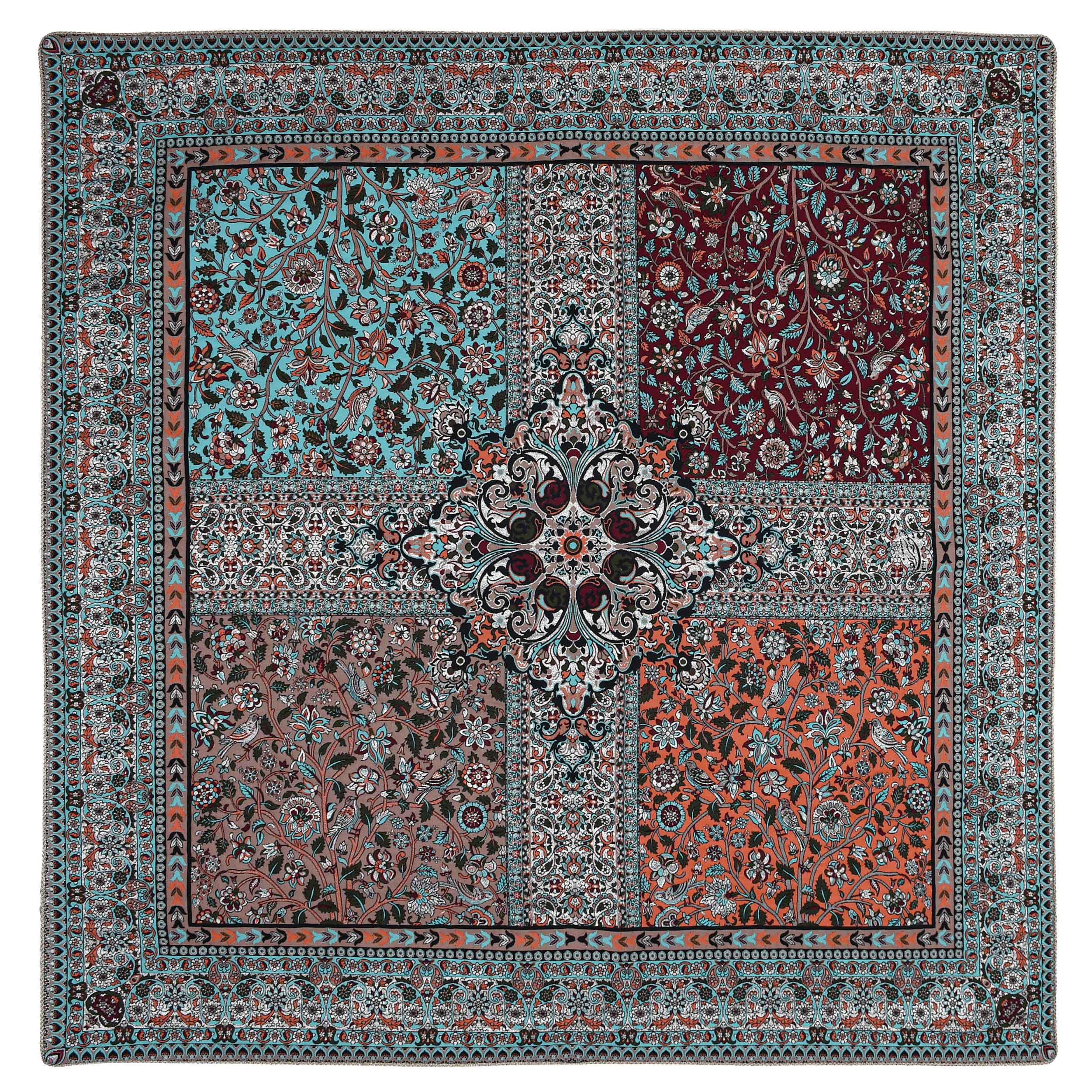 رومیزی ترمه مدل چهارباغ nrng