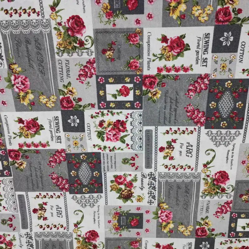 پارچه آشپزخانه مدل کارت پستال