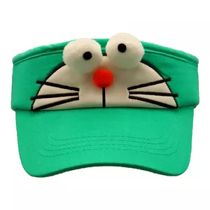 کلاه آفتابگیر بچگانه مدل عروسکی گربه کد 51626 رنگ سبز