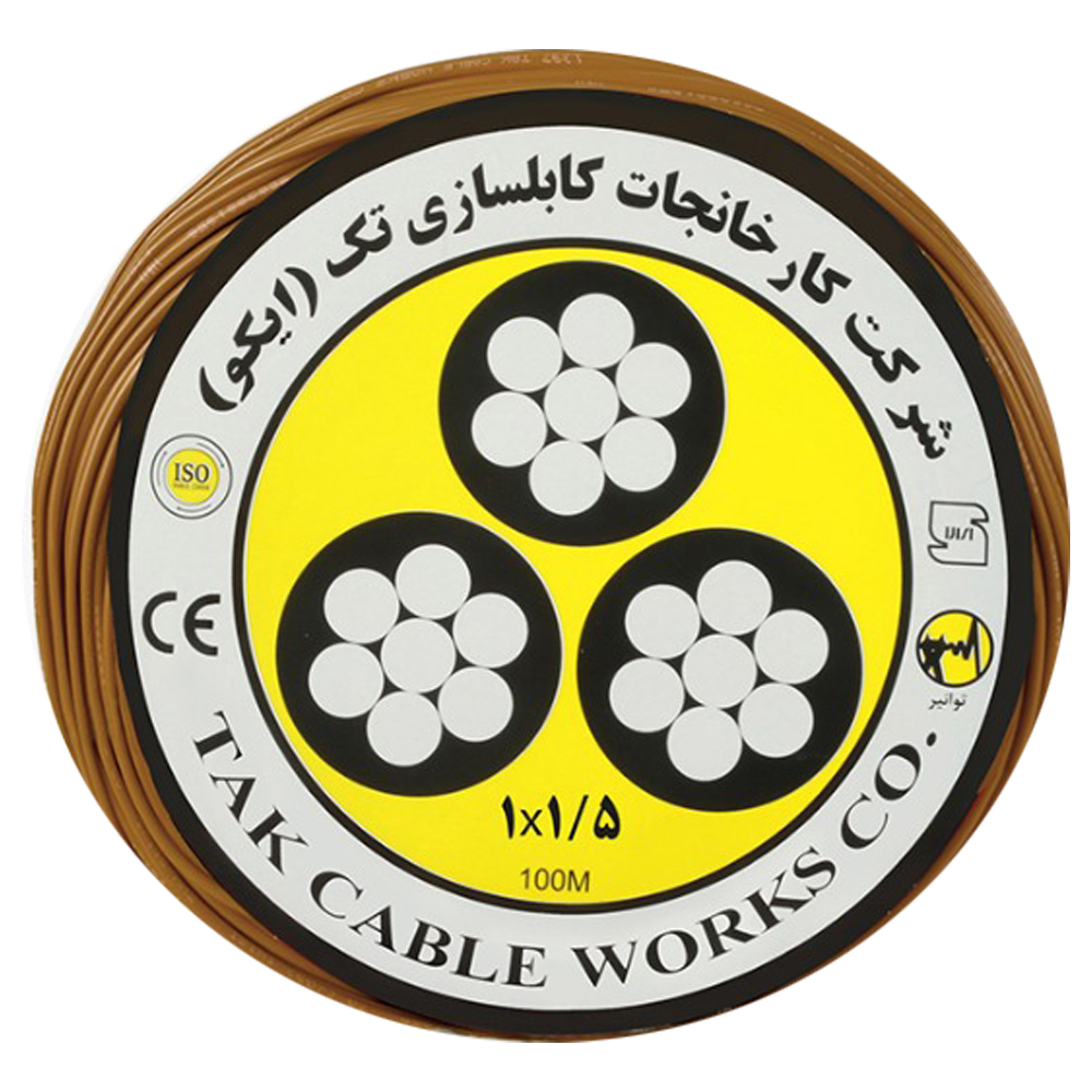 سیم برق افشان 1 در 1.5 کابل تک مدل NYAFBR115
