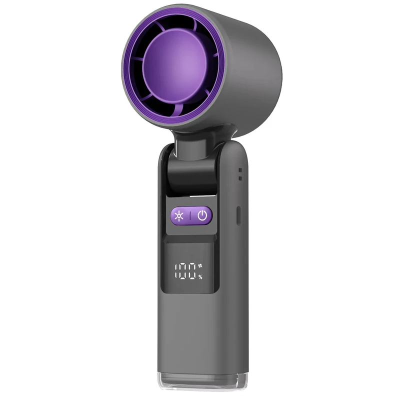 پنکه شارژی مدل توربو کد K801 ظرفیت 4000 میلی آمپر ساعت