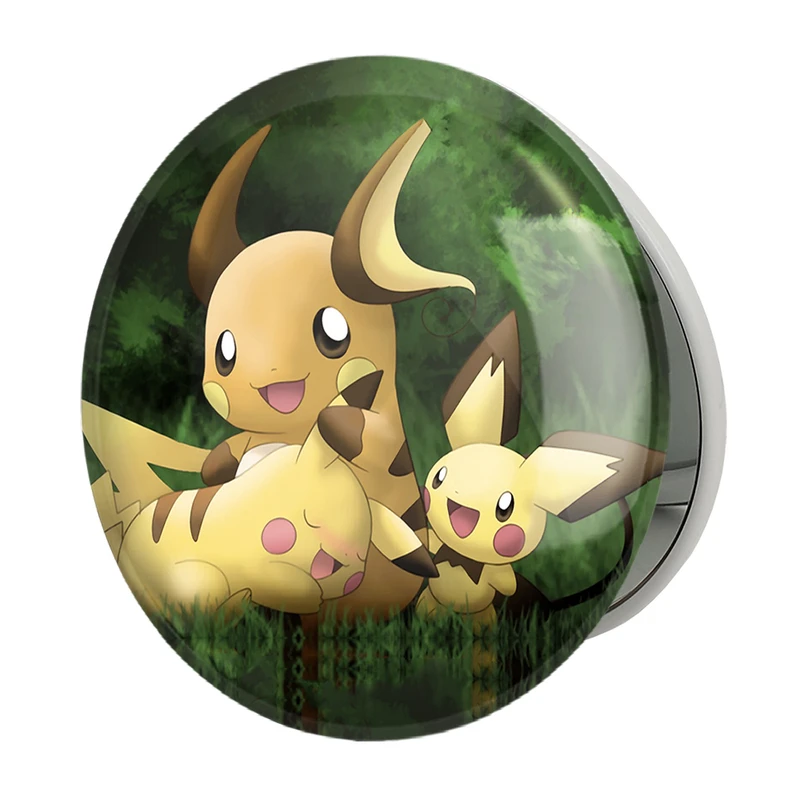 آینه جیبی خندالو طرح پیکاچو انیمه پوکمون مدل تاشو کد 17330 
