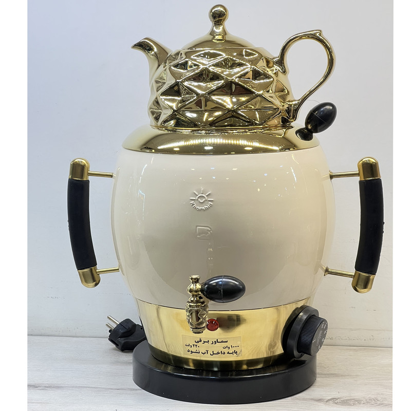 سماور برقی خورشید مدل پلوتون ظرفیت 6 لیتر