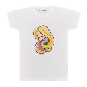 تی شرت بچگانه پرمانه طرح گیسو کمند کد pmt.524