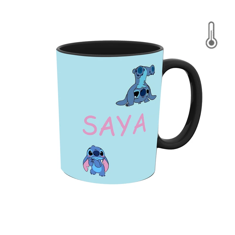 ماگ حرارتی طرح اسم سایا مدل استیچ