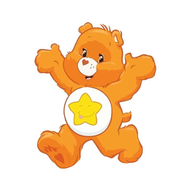 استیکر دیواری کودک مدل خرس ستاره کد 2090