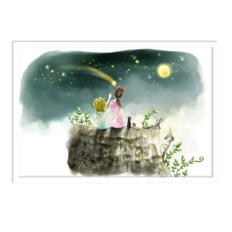 تابلو نوری بکلیت طرح نقاشی کودکانه مدل W-S327