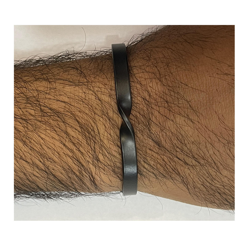 دستبند مردانه مدل استیل مارپیچ