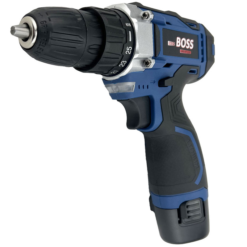 دریل پیچ گوشتی سه نظام 10 میلیمتری 18 ولت باس مدل BS1801 new مجموعه 28 عددی