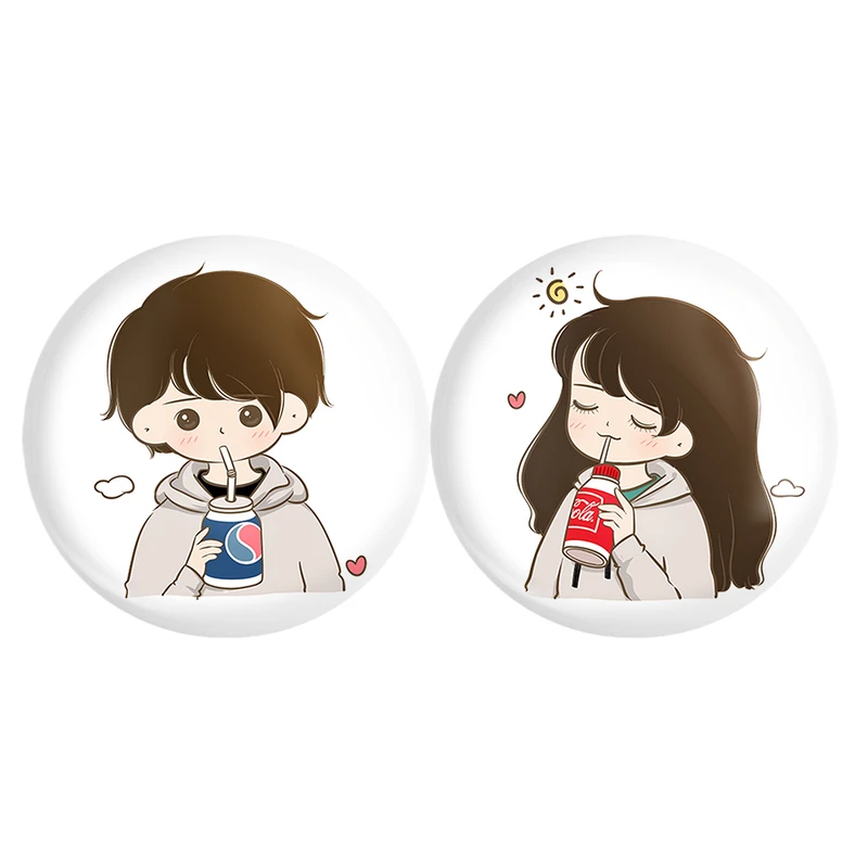 مگنت خندالو مدل عاشقانه Love کد A53 مجموعه 2 عددی