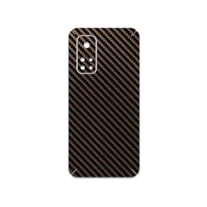 MAHOOT Glossy-Brown-Fiber Cover Sticker for Xiaomi Mi 10T 5G