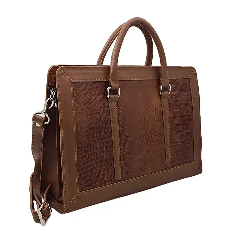 کیف اداری زنانه مدل آریوس چرم طبیعی گاوی کد S_220