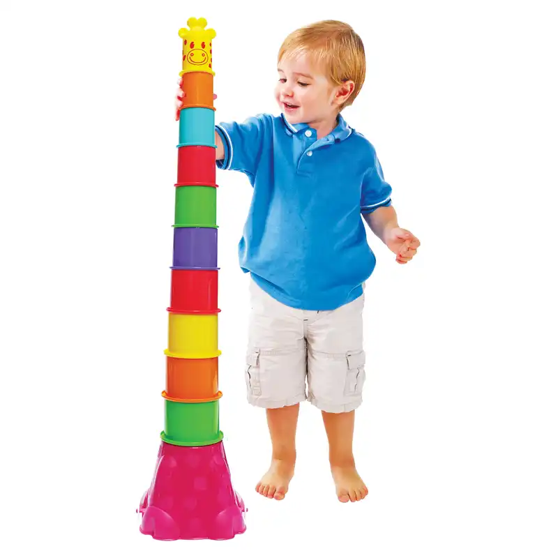 بازی آموزشی مدل برج زرافه بسته 12 عددی