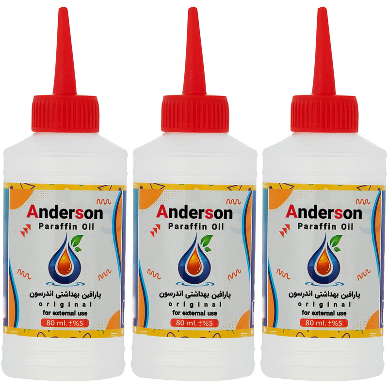 پارافین مایع اندرسون مدل B100 حجم 80 میلی لیتر بسته 3 عددی پارافین مایع اندرسون مدل B100 حجم 80 میلی لیتر بسته 3 عددی