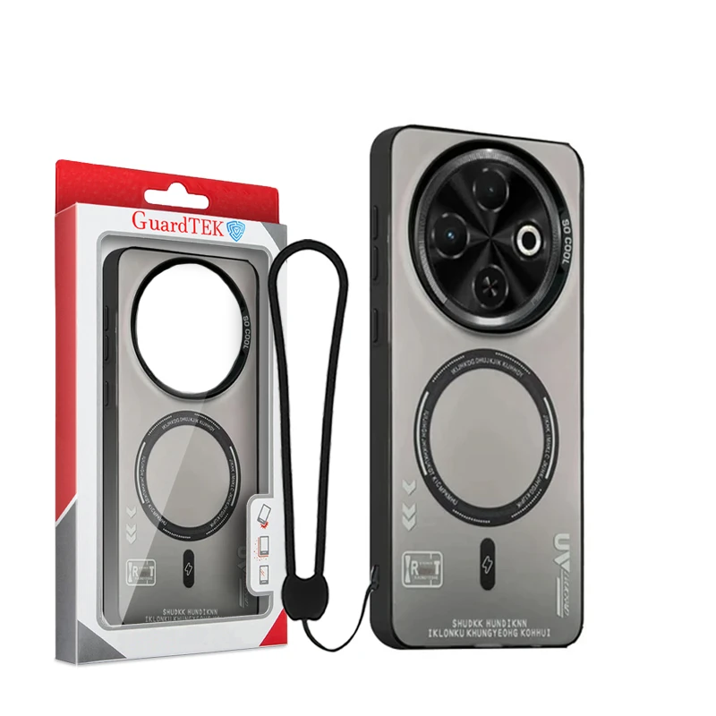 کاور گاردتک اساک مدل SoCool_Strap مناسب برای گوشی موبایل تکنو Spark 30C 4G به همراه بند آویز