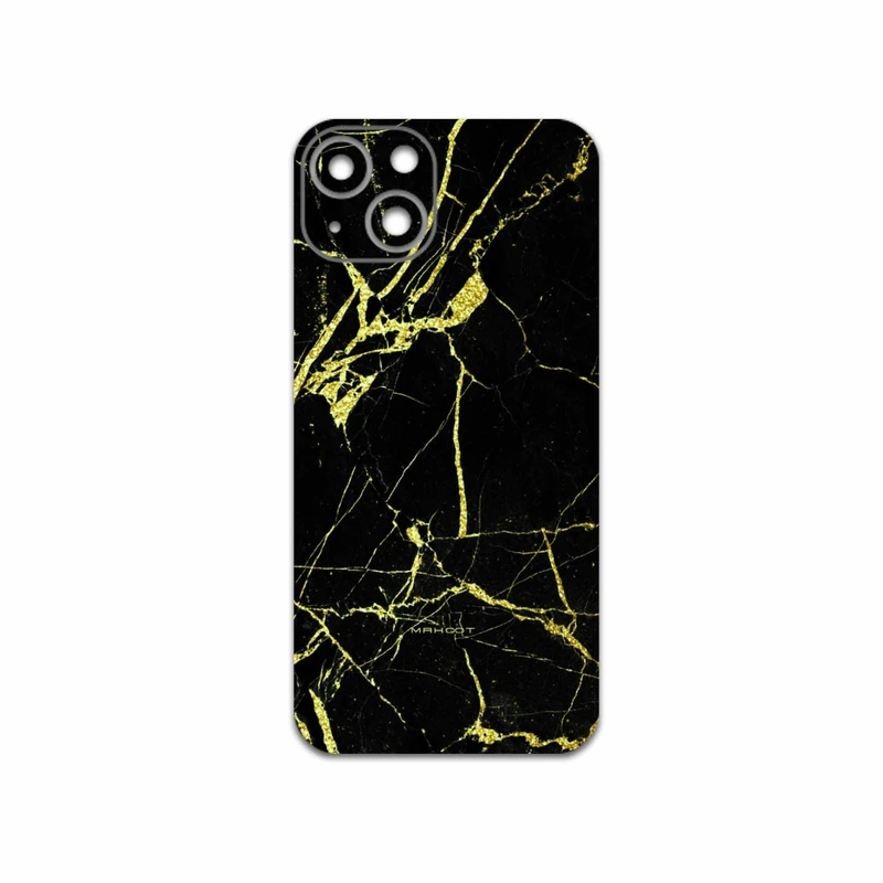 برچسب پوششی ماهوت مدل Graphite-Gold-Marble مناسب برای گوشی موبایل اپل iPhone 13