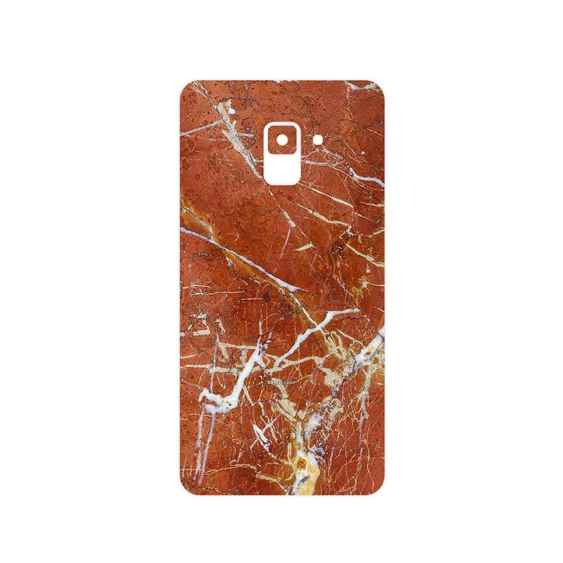 برچسب پوششی ماهوت مدل Red Marble مناسب برای گوشی موبایل سامسونگ Galaxy A8 Plus 2018