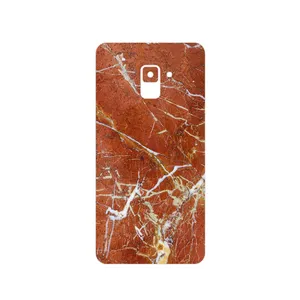 MAHOOT Red Marble Cover Sticker for Samsung Galaxy A8 Plus 2018