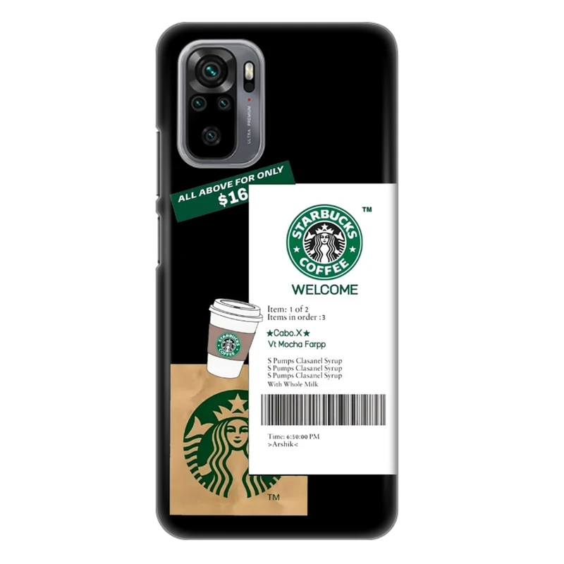 کاور طرح قهوه کد DIMO-071 مناسب برای گوشی موبایل شیائومی redmi note  10 / note 10 s / note 10 4g