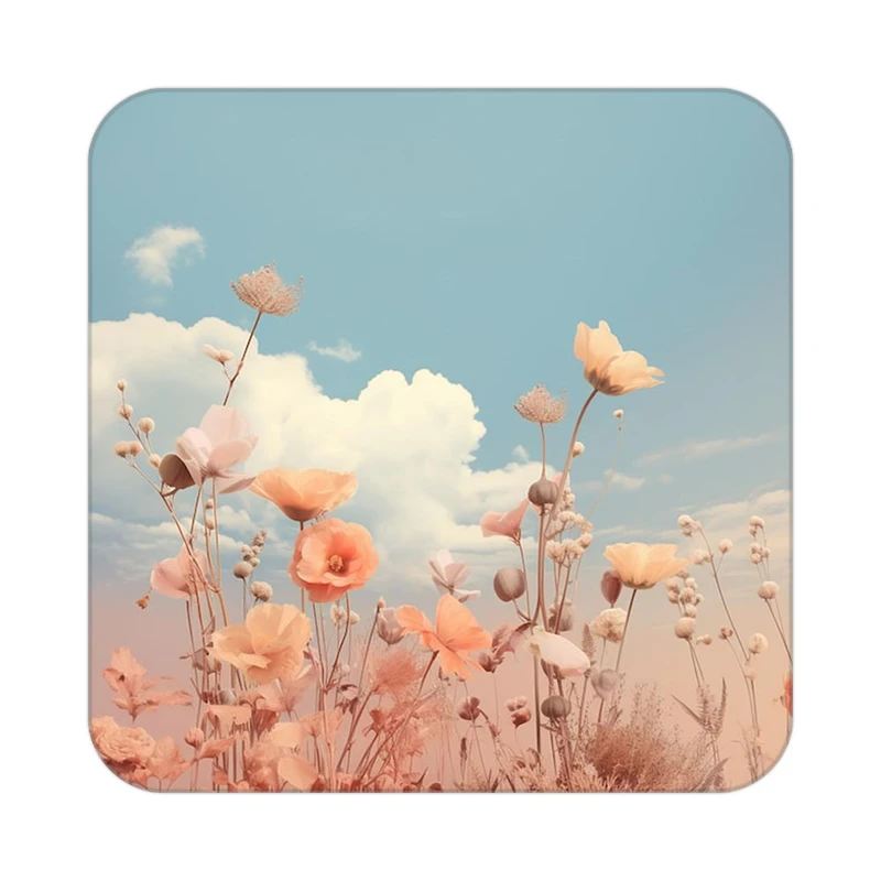 زیر لیوانی کاکتی طرح گل مدل mp16176