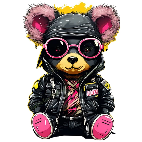   استیکر پارچه و لباس پاد آفرین طرح کارتونی کد 5143