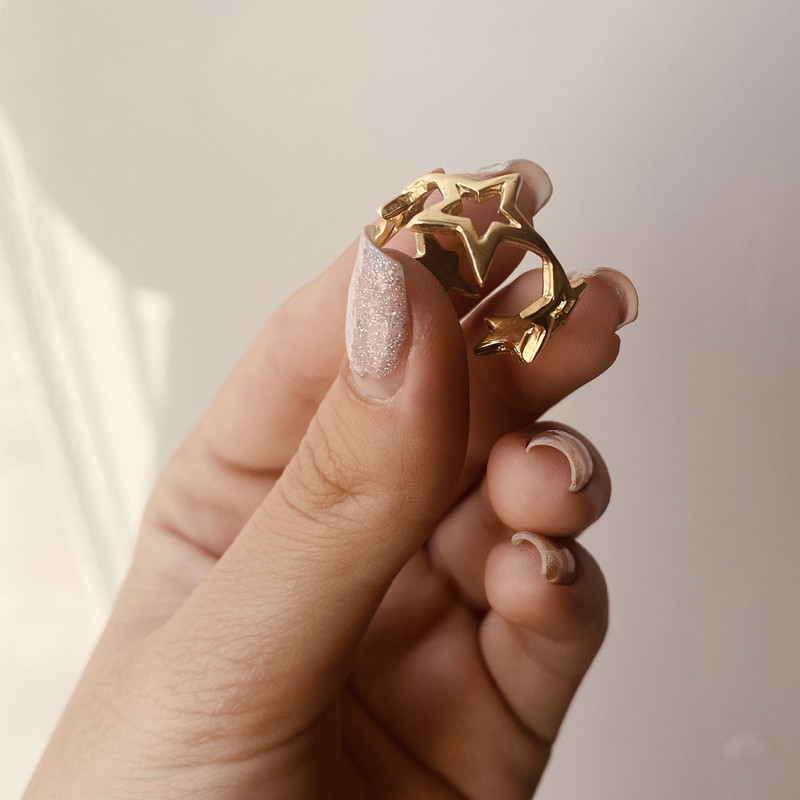 انگشتر زنانه مدل ستاره ای