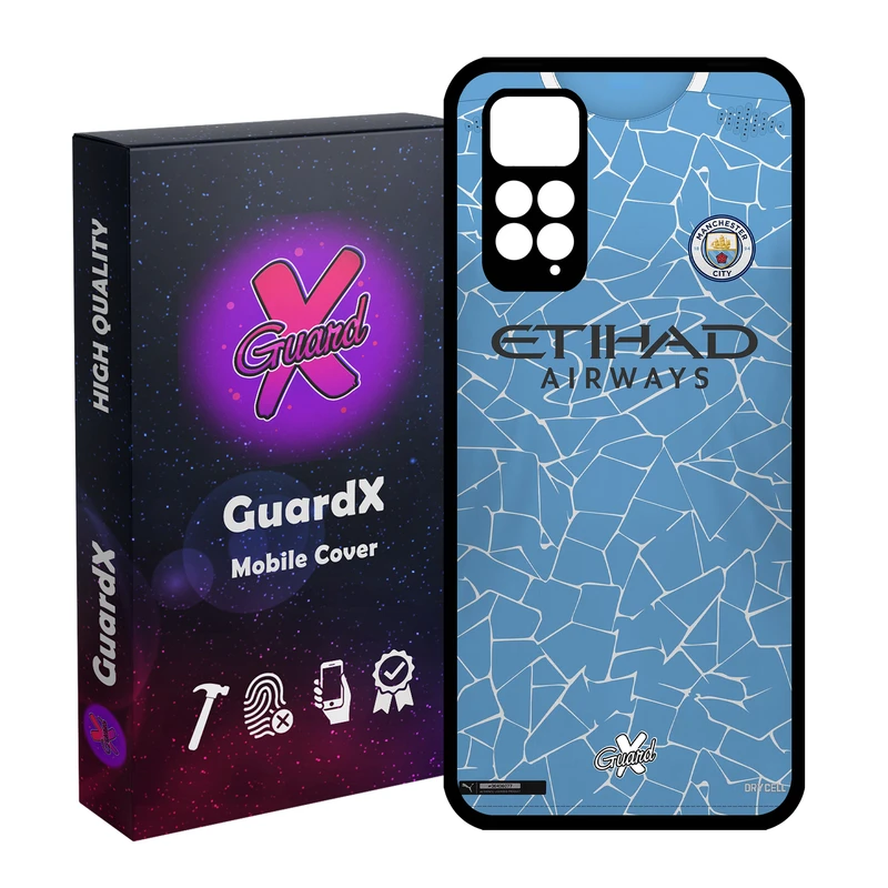 کاور گارد ایکس طرح Manchester City مدل Glass10249 مناسب برای گوشی موبایل شیائومی Redmi Note 11S/ Note 11 4G