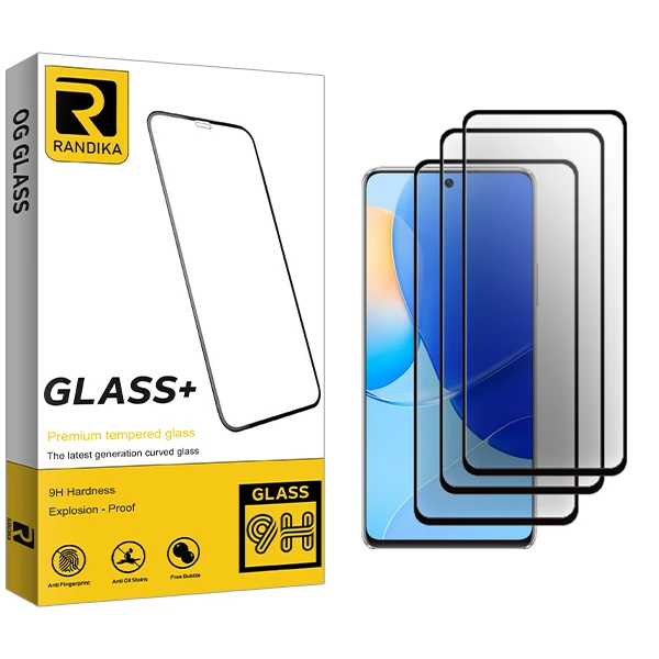 محافظ صفحه نمایش راندیکا مدل Randika Glass MIX2106 مناسب برای گوشی موبایل هوآوی Nova 9 SE بسته سه عددی