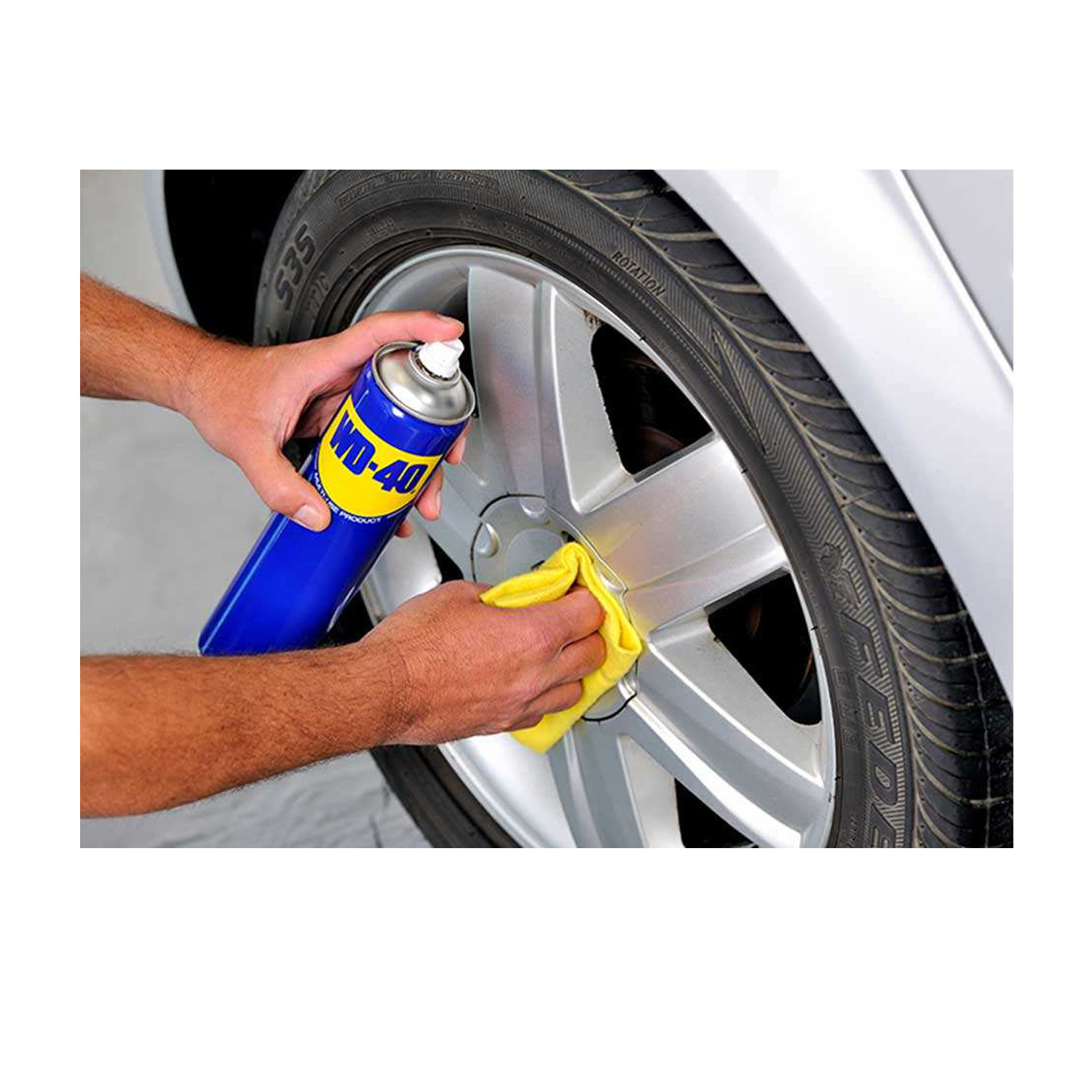 اسپری روان کننده گامی مدل WD-40 حجم 400 میلی لیتر مجموعه 4 عددی