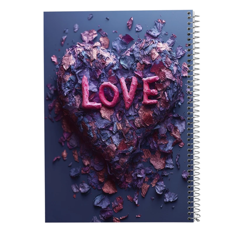 دفتر مشق 100 برگ مدوپد مدل عاشقانه love کد DF14159