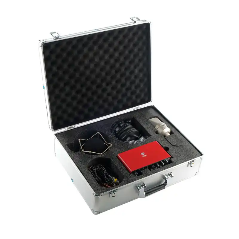 میکروفون استودیویی جم آدیو مدل GA-103 به همراه کارت صدا و هدفون