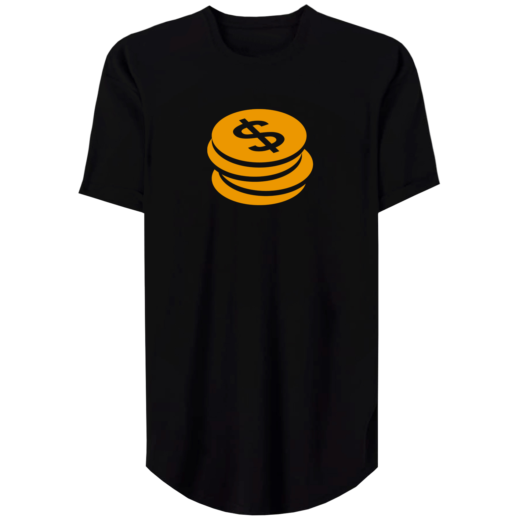 تی شرت لانگ آستین کوتاه زنانه مدل Finance Money کد MH26