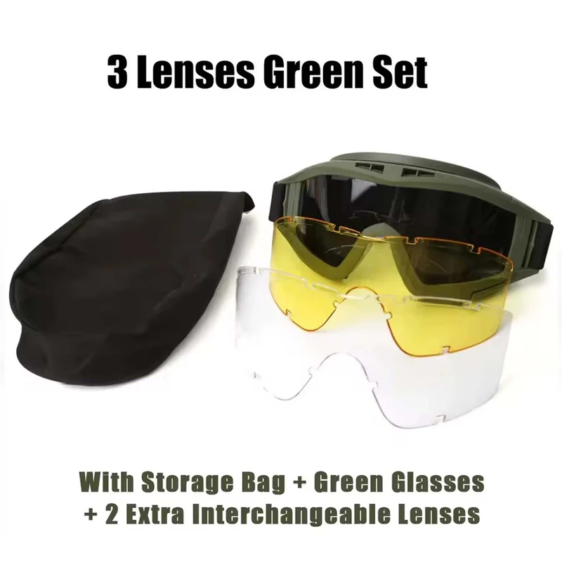 عکس شماره 9 : عینک ورزشی مدل طوفان تاکتیکال کد 2138 مناسب انواع ورزش